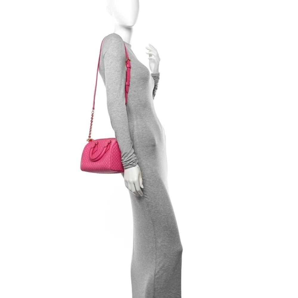 Louis Vuitton Speedy Bandoulière 20 Nanogram Hot Pink Calf Leather Bag